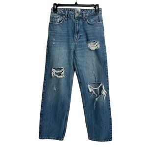 BDG Urban Outfitters Women’s Blue Jeans Sz 2 (25) Distress Ripped Torn High Rise